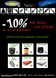 10% de remise sur la FILTRATION