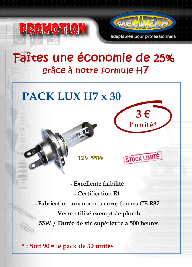 3€ HT l'ampoule H7 - 12V 55W