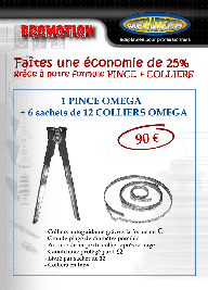 Economisez 25% sur les colliers et pince spécial Soufflet de cardan